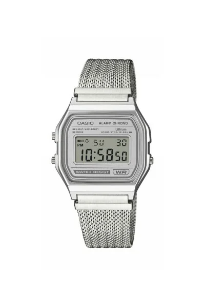 Casio Digital Stainless Steel A-158WEM-7EF
