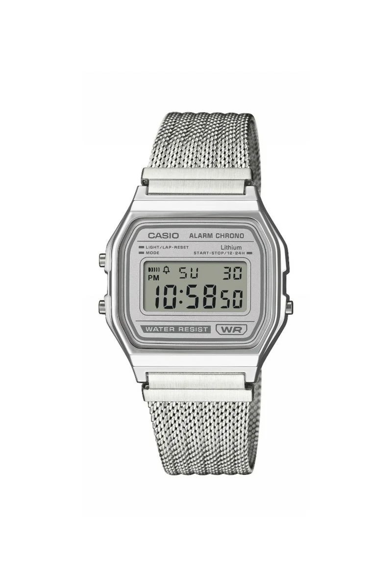 Casio Digital Stainless Steel A-158WEM-7EF