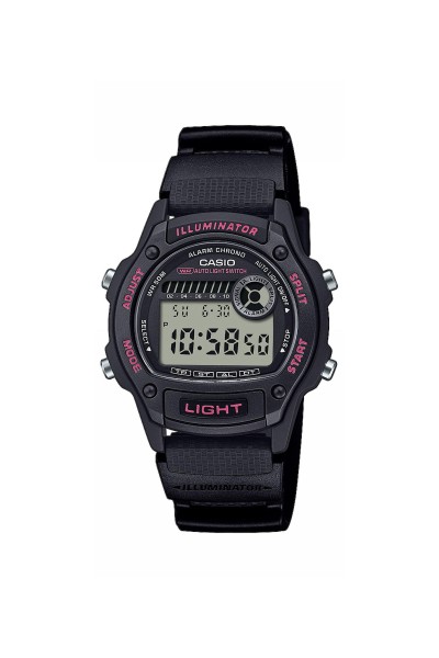 Casio Standard Black Rubber Strap W-220H-1A2VEF