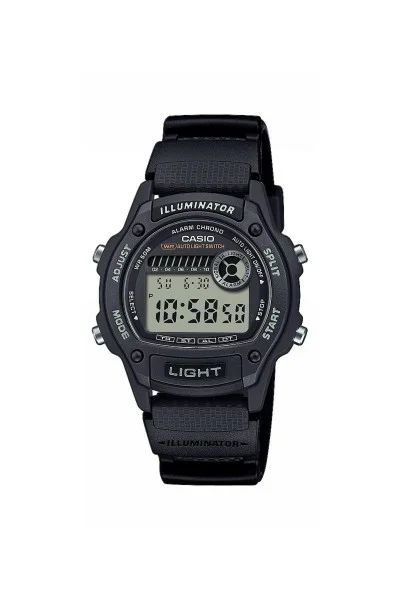 Casio Standard Black Rubber Strap W-220H-1AVEF