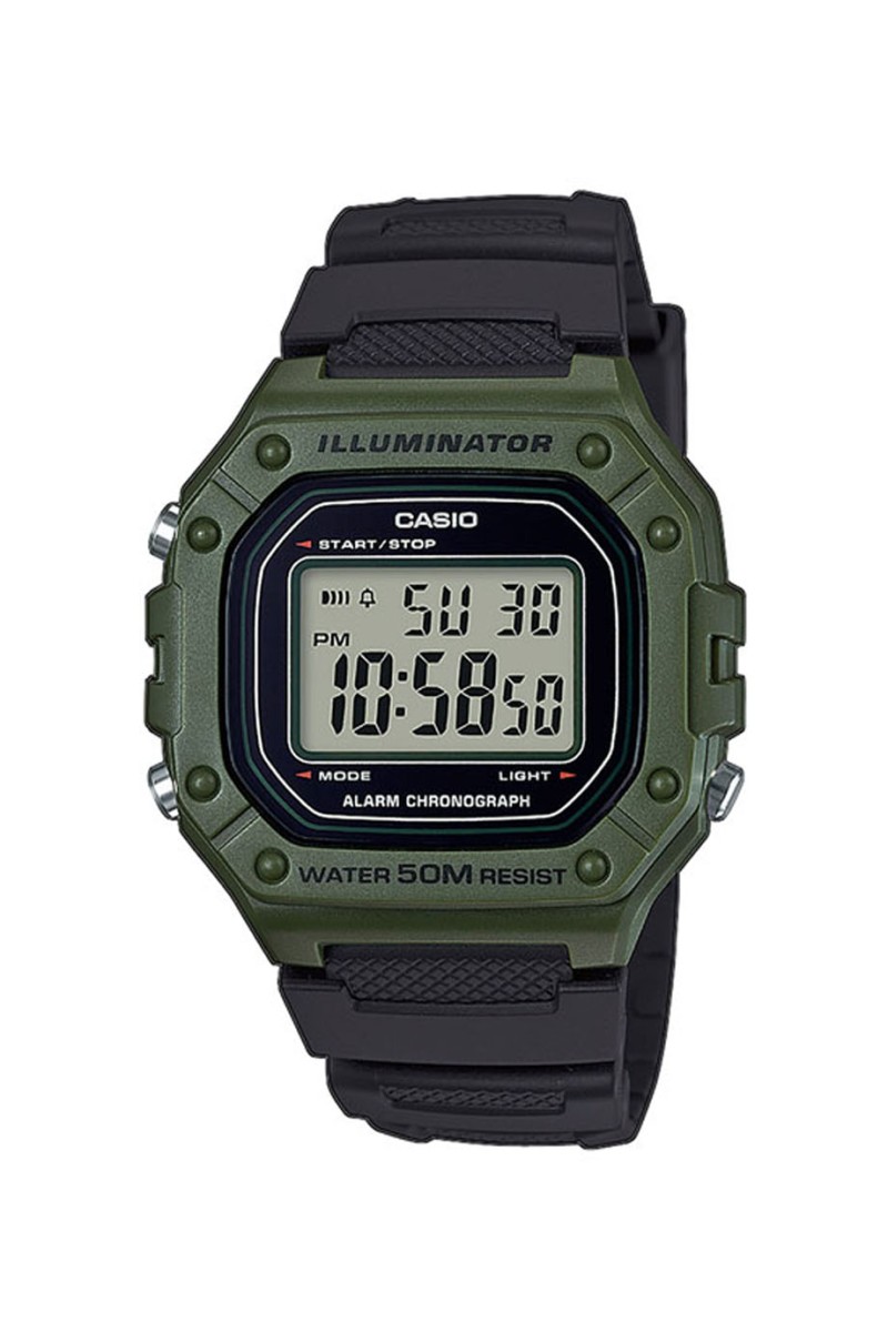 Casio Standard Rubber Strap W-218H-3AVEF