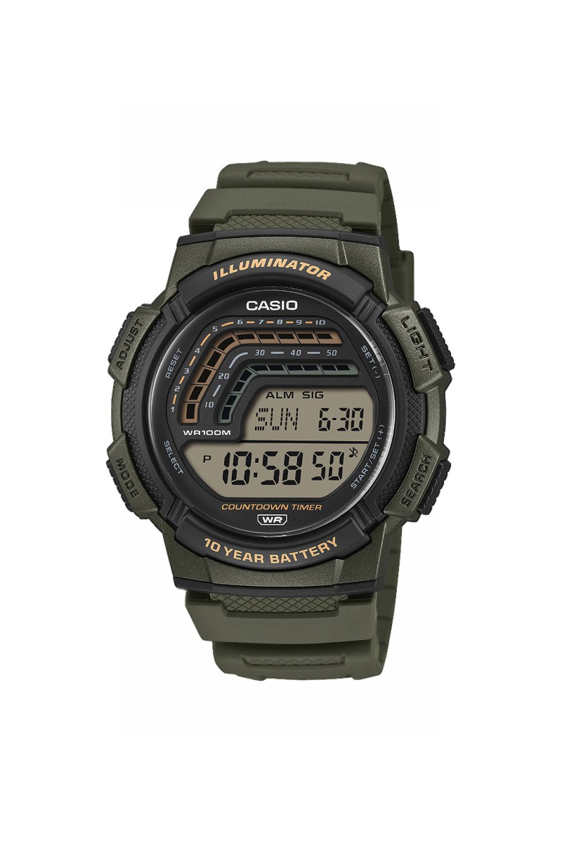 Casio Standard Rubber Strap WS-1800-3AVEF