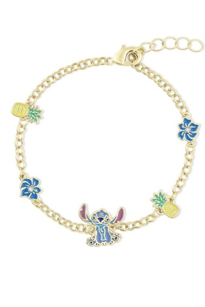 Βραχιόλι Stitch Pineapple & Flower DISNEY Ορείχαλκο
