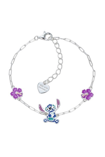Βραχιόλι Lilo & Stitch Flower DISNEY Ασήμι 925ο