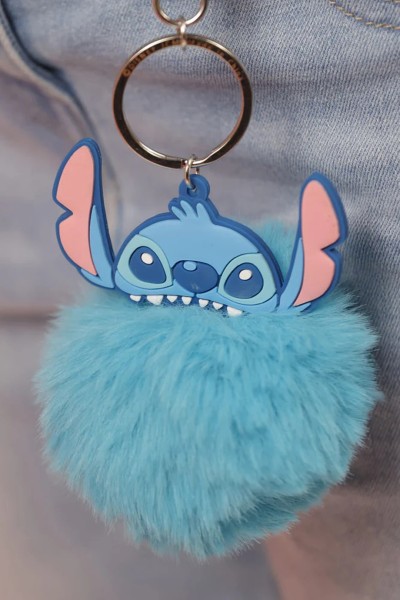Μπρελόκ Lilo & Stitch Blue Pom Pom