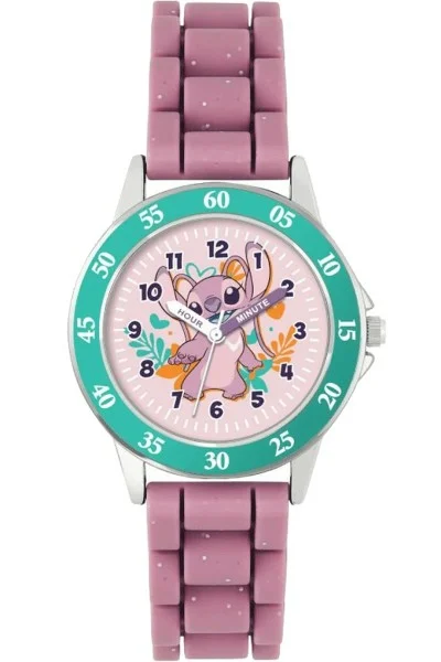 DISNEY Lilo & Stitch Kids Watch LAS9014 Pink Angel