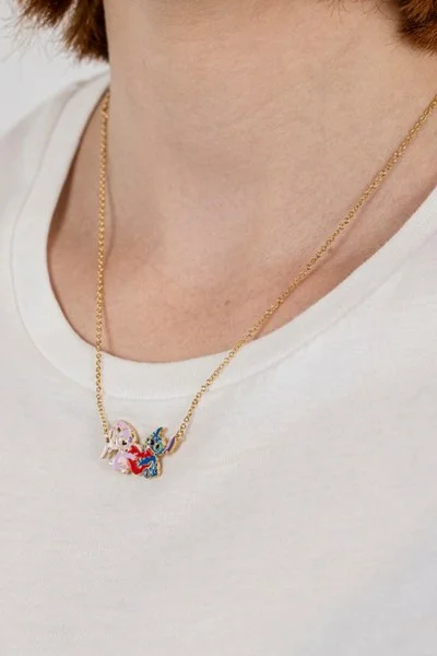 Κολιέ Stitch & Angel DISNEY Ορείχαλκο