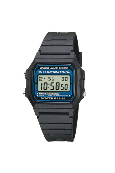 Casio Standard Black Rubber Strap F-105W-1AWYEF