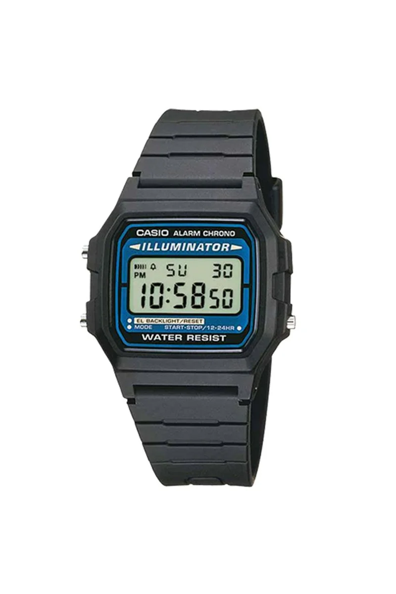 Casio Standard Black Rubber Strap F-105W-1AWYEF