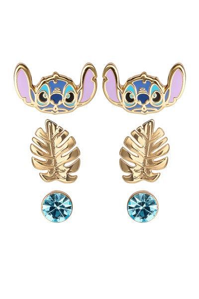 Σκουλαρίκια Lilo & Stitch 3 Set DISNEY Ορείχαλκο