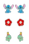 Σκουλαρίκια Lilo & Stitch 3 Set DISNEY Ορείχαλκο