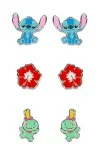 Σκουλαρίκια Lilo & Stitch 3 Set DISNEY Ορείχαλκο