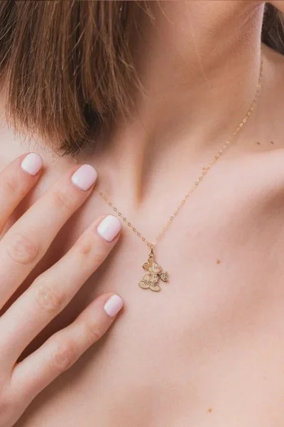 Κολιέ Mickey Mouse DISNEY Χρυσό 9Κ