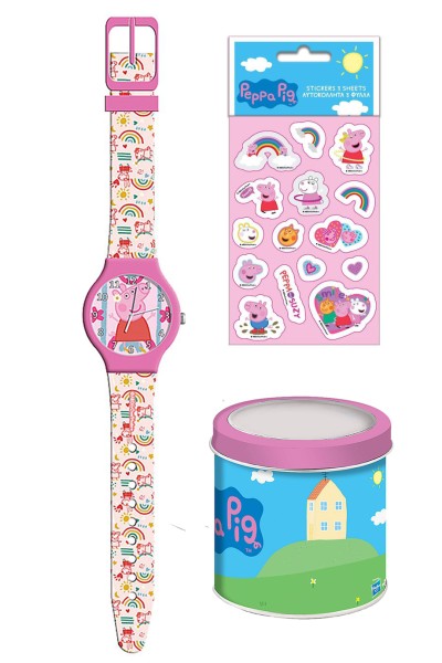 DISNEY Set Peppa Pig Tiny Box & Stickers 000482785