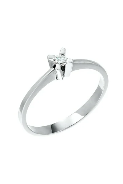 Μονόπετρο Λευκόχρυσο 18Κ Διαμάντι Minimal 0.08ct
