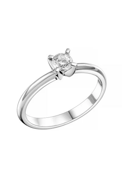 Δαχτυλίδι Λευκόχρυσο 18Κ Μονόπετρο Διαμάντι 0.31ct