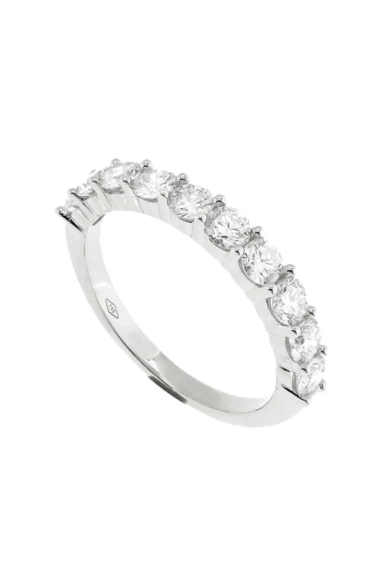 Δαχτυλίδι Λευκόχρυσο 18Κ Διαμάντι Σειρέ 0.94Ct