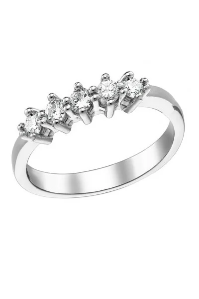 Δαχτυλίδι Λευκόχρυσο 18Κ Διαμάντι Σειρέ 0.35Ct
