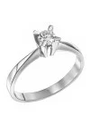 Μονόπετρο Λευκόχρυσο 18Κ Διαμάντι 0.22ct