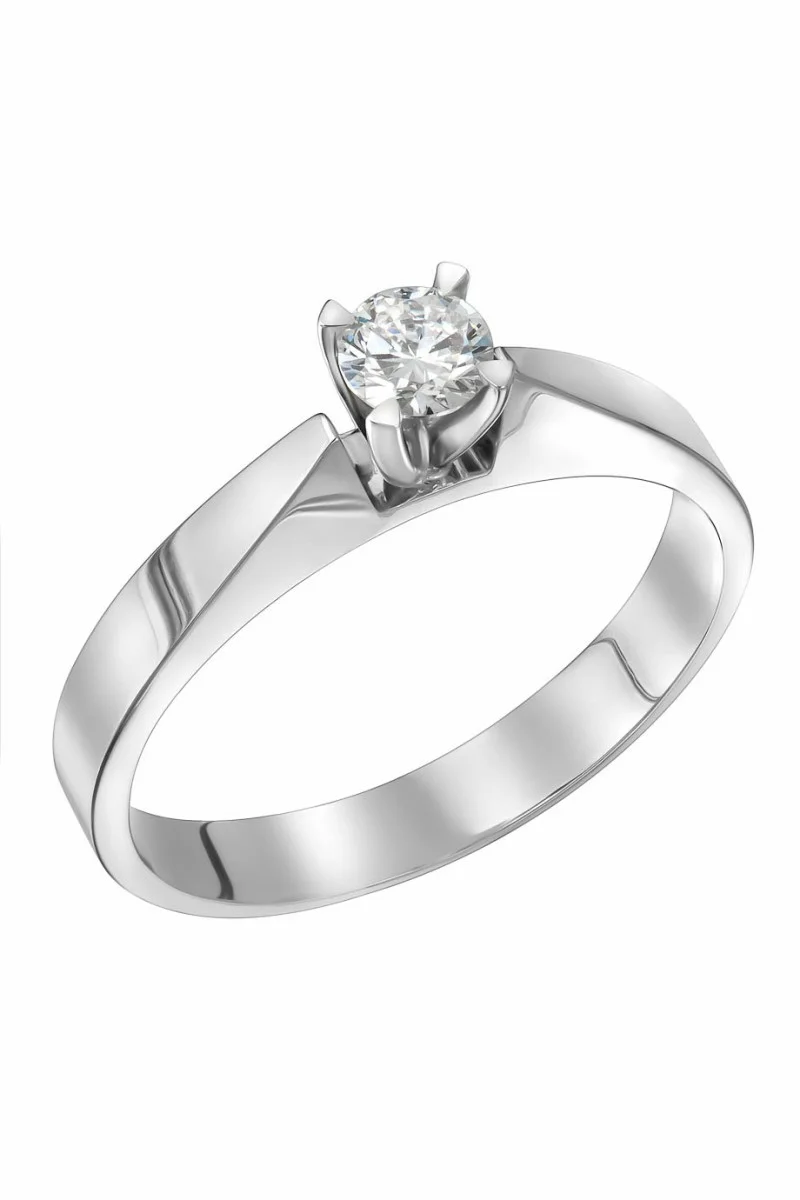 Μονόπετρο Λευκόχρυσο 18Κ Διαμάντι 0.20ct