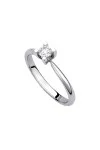 Μονόπετρο Λευκόχρυσο 18Κ Διαμάντι 0.18ct