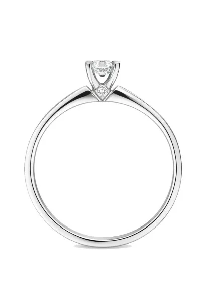 Μονόπετρο Λευκόχρυσο 18Κ Διαμάντι 0.17ct