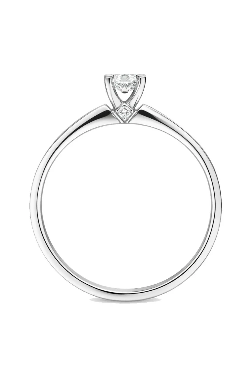 Μονόπετρο Λευκόχρυσο 18Κ Διαμάντι 0.17ct