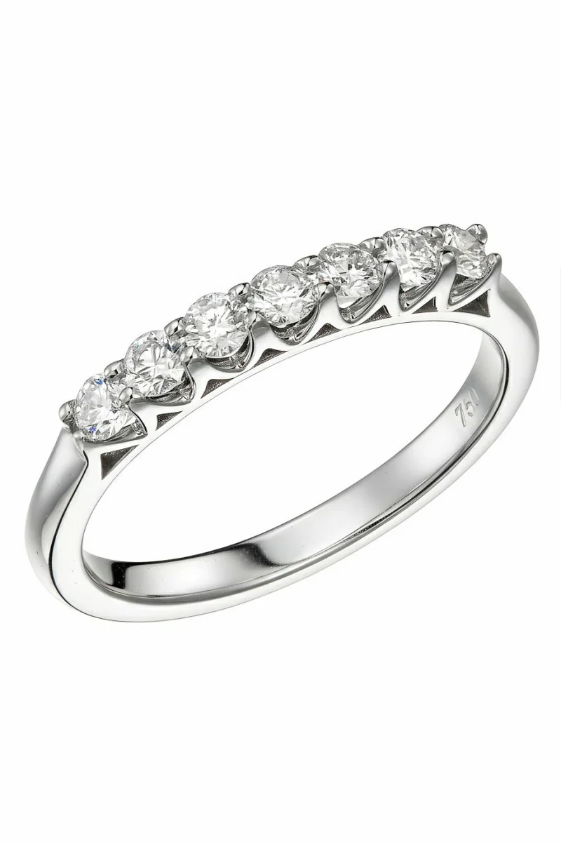 Δαχτυλίδι Λευκόχρυσο 18Κ Διαμάντι Σειρέ 0.42Ct