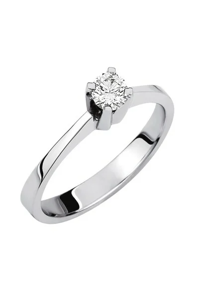 Μονόπετρο Λευκόχρυσο 18Κ Διαμάντι GIA 0.55ct