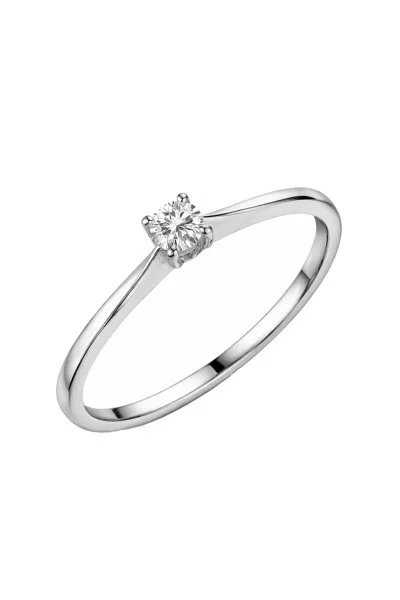 Μονόπετρο Λευκόχρυσο 18Κ Διαμάντι Minimal 0.08ct