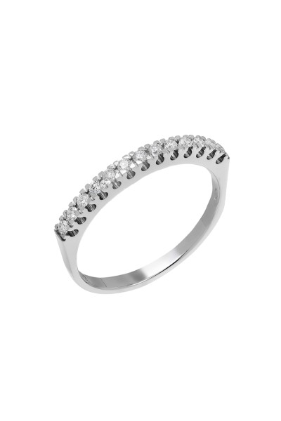 Δαχτυλίδι Λευκόχρυσο 18Κ Διαμάντι Σειρέ 0.20Ct