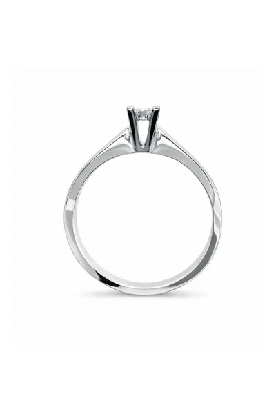 Δαχτυλίδι Λευκόχρυσο 18Κ Διαμάντι Pave 0.04ct