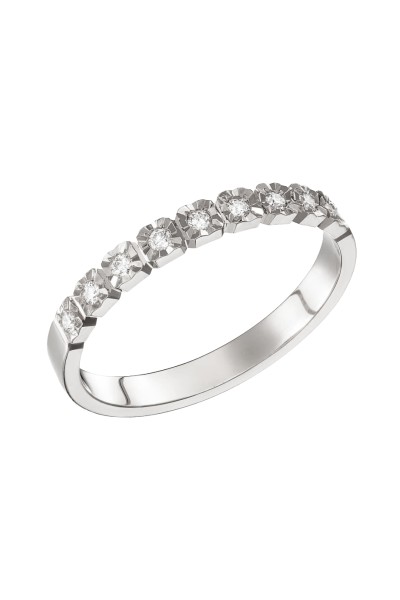 Δαχτυλίδι Λευκόχρυσο 18Κ Διαμάντι Σειρέ Diamantate 0.18Ct