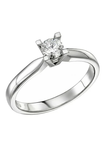 Μονόπετρο Λευκόχρυσο 18Κ Διαμάντι GIA 0.32ct