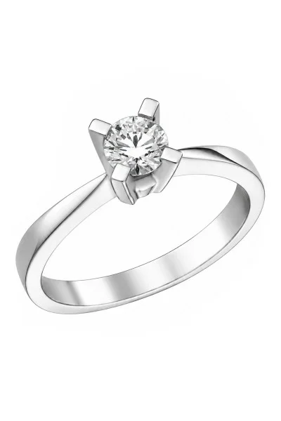 Μονόπετρο Λευκόχρυσο 18Κ Διαμάντι GIA 0.27ct