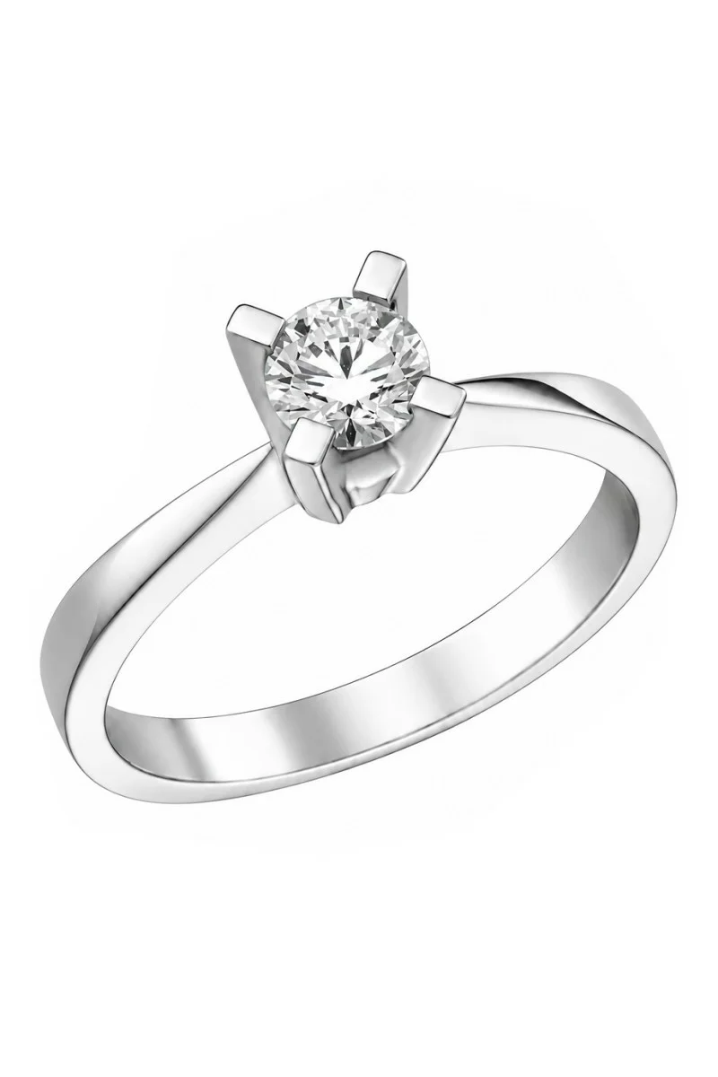 Μονόπετρο Λευκόχρυσο 18Κ Διαμάντι GIA 0.27ct