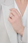 Δαχτυλίδι Λευκόχρυσο 18Κ Διαμάντι Σειρέ 0.19Ct