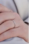 Δαχτυλίδι Λευκόχρυσο 18Κ Διαμάντι Σειρέ 0.11Ct