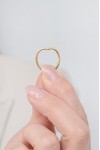 Δαχτυλίδι Heart Ροζ Χρυσό 18Κ Heart Ρουμπίνια 0.17Ct