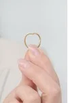 Δαχτυλίδι Heart Ροζ Χρυσό 18Κ Heart Ρουμπίνια 0.17Ct