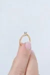 Μονόπετρο Ροζ Χρυσό 18Κ Διαμάντι 0.22ct