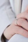 Δαχτυλίδι Λευκόχρυσο 18Κ Μονόπετρο 0.25ct