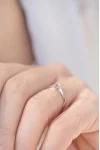 Μονόπετρο Λευκόχρυσο 18Κ Διαμάντι Minimal 0.10ct