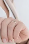 Μονόπετρο Λευκόχρυσο 18Κ Pave Διαμάντι 0.04ct