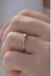 Μονόπετρο Λευκόχρυσο 18Κ Διαμάντι 0.10ct