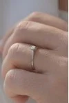 Μονόπετρο Λευκόχρυσο 18Κ Διαμάντι 0.10ct