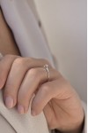 Μονόπετρο Λευκόχρυσο 18Κ Διαμάντι 0.10ct