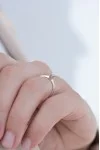 Μονόπετρο Λευκόχρυσο 18Κ Διαμάντι 0.12ct