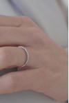 Δαχτυλίδι Λευκόχρυσο 18Κ Διαμάντι Σειρέ 0.14Ct