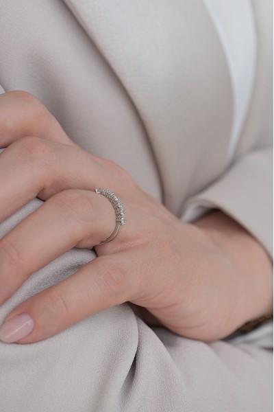 Δαχτυλίδι Λευκόχρυσο 18Κ Διαμάντι Σειρέ 0.35Ct